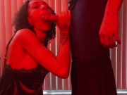 Santa’s little slut, sucking dick and getting face fucked 13/16