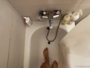 Cute Girl Sucks Deep In The Shower And Gets Huge Load On Her Tits 1/16