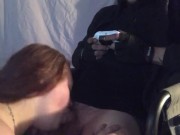 PAWG Deepthroat & Titty Fuck While Daddy Games 1/16