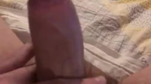 Wanking thick cock watching porn