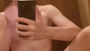 Horny Skinny Twink Cute Boy Touches himself around his Slim Body
