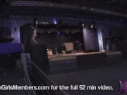Wild Brunette Strips Naked And Dances On Stage 8/16
