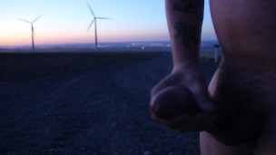 Jacking off by the Windmills