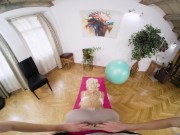 Yoga with Big Tits Blonde in VR 4/16