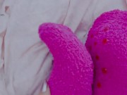 Feet play and teasing with light pink and bright pink socks!  6/16