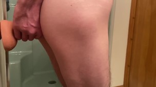 Fucking my biggest dildo until I cum