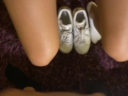 I let him SOAK my Dirty White Ankle Socks - SOCKJOB w/ HOT Ending 😈 (Stan Smith) 7/16