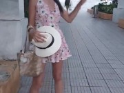 I excite my stepdaughter with a sex toy in public
