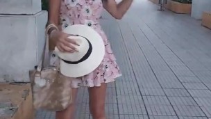 I excite my stepdaughter with a sex toy in public