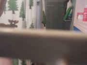 Little titty blonde smoking in shower 5/16