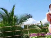 Little Bree with Shaved Pussy Fingering hard 1/16