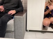 StepMom Caught StepSon Jerking off and help him to Cum Quick Creampie  4/16