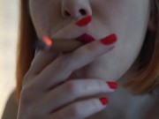 My first ever smoking video + blowjob 10/16