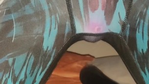 SEXY TEEN WEARING CUTE SEE THOUGH LEGGINGS
