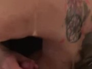 Cum on black pantyhose  3/16