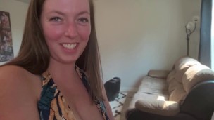 Husband Gone Neighbor Cums on MILF Tits