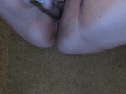 bbw squirting majorly after dildo pounding 7/16