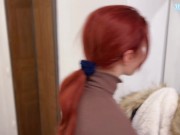 Freezing Girlfriend Warmed Up Hard Sex and Swallowed Cum 2/16