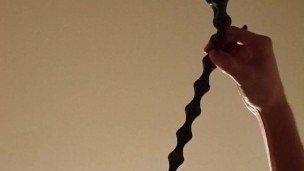 Extremely Deep Anal Beads Insertion - 56 cm of Pleasure