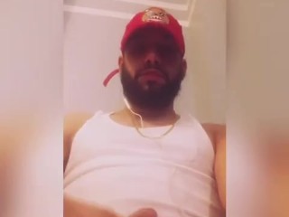 Amari beats his big pretty uncut dick