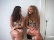 Lesbian Couple Oil Up and Use a Massager 10/16