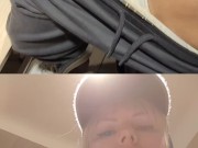 SHE CUMS IN PANTIES IN A SHOP 8/16