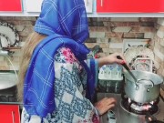 Desi Step-Aunty Fucked By Nephew in Kitchen Step-Aunty Scolding To Nephew Clear Dirty Hindi Talking 2/16