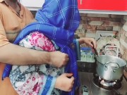 Desi Step-Aunty Fucked By Nephew in Kitchen Step-Aunty Scolding To Nephew Clear Dirty Hindi Talking 3/16