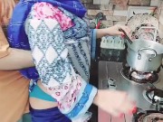 Desi Step-Aunty Fucked By Nephew in Kitchen Step-Aunty Scolding To Nephew Clear Dirty Hindi Talking 5/16