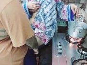 Desi Step-Aunty Fucked By Nephew in Kitchen Step-Aunty Scolding To Nephew Clear Dirty Hindi Talking 7/16