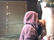 Scrawny Dicked Friend Pays For Blowjob while Heather Kane's on Her Cigarette Break 13/16