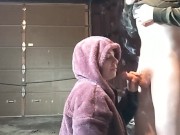 Scrawny Dicked Friend Pays For Blowjob while Heather Kane's on Her Cigarette Break 14/16