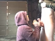 Scrawny Dicked Friend Pays For Blowjob while Heather Kane's on Her Cigarette Break 16/16