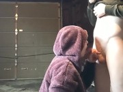 Scrawny Dicked Friend Pays For Blowjob while Heather Kane's on Her Cigarette Break 9/16