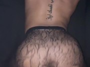 Freaky black ebony teen Twerk and cum on dick  10/16