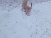 Winter snow bathing 14/16