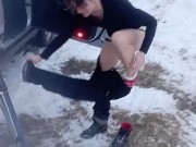 Winter snow bathing 7/16