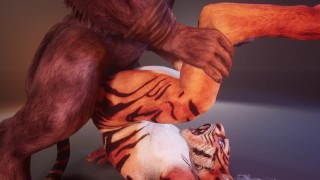 Fart Fetish] Minotaur Cums Inside Tiger Boy After First Sitting on ...