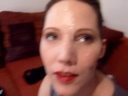 He made me his cumslut - Facialized without a warning!