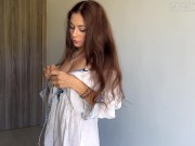 my sexy girlfriend masturbate her pussy