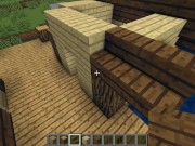 How to build a small (fishermans) house on water in Minecraft