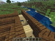 How to build a small (fishermans) house on water in Minecraft 12/16