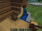 How to build a small (fishermans) house on water in Minecraft 14/16