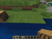 How to build a small (fishermans) house on water in Minecraft 2/16