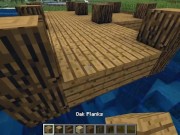 How to build a small (fishermans) house on water in Minecraft 5/16