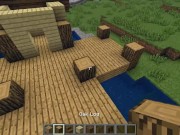 How to build a small (fishermans) house on water in Minecraft 8/16