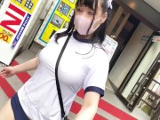 【Ｉカップ変態女子大生とうふ】ノーブラランニング渋谷で体操着ブルマでセンター街を疾走・後編💖 6/16