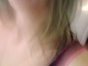 Smoking for you, in pantie hose before my shower 2/16