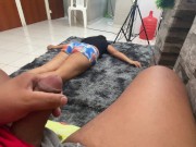 Hermanastro por el culo no me  / lo descubro masturbandose y me llena el culo de semen 3/16