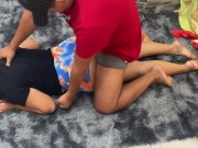 Hermanastro por el culo no me  / lo descubro masturbandose y me llena el culo de semen 6/16